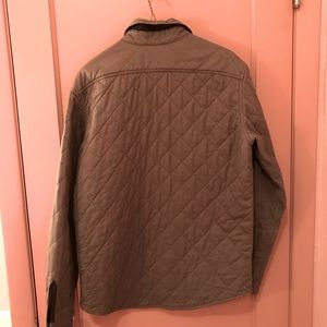 J. Crew Quilted Shirt Jacket-Sage